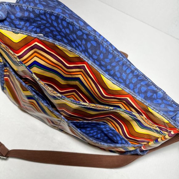 Fossil | Key-Per Multi Color Chevron Messenger Bag - Picture 7 of 11